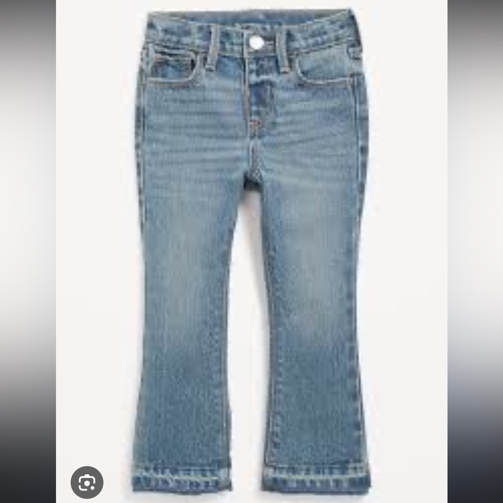 Baby Girl Infant Old Navy Raw Hem Flare Rockstar Jeans Denim 12-18 Months Rock